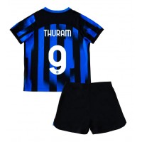 Inter Milan Marcus Thuram #9 Heimtrikotsatz Kinder 2023-24 Kurzarm (+ Kurze Hosen)